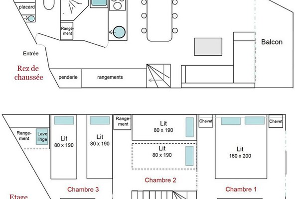 Val Thorens – Duplex tt confort- 6 pers - 42m2 - 3chambres