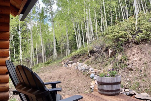 Secluded Log Cabin on 2 acres, backs to Pike National Forest, just 15mi to Breck