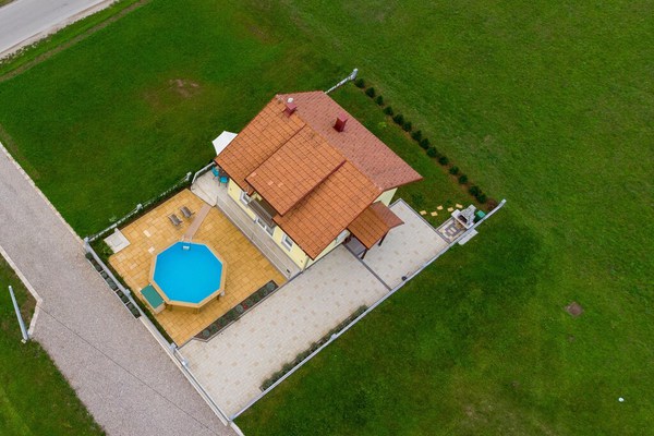 House of Inspiration with pool above LAKE Sabljaci