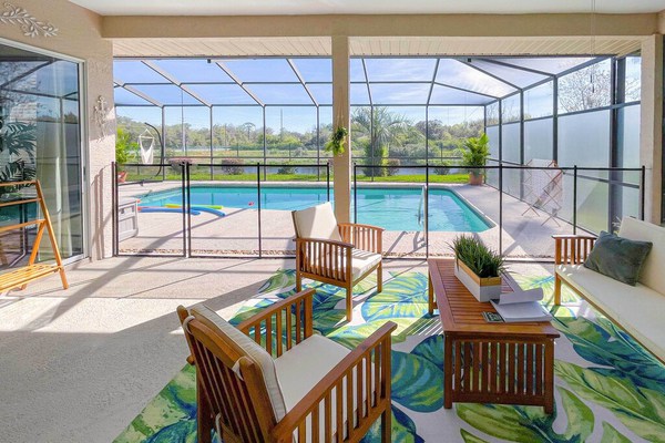 NEW! Bright & Sunny Riverview Oasis w/ Pool & Pond