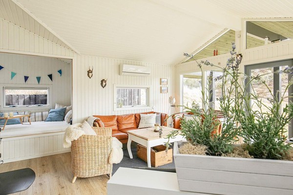 Maison de vacances paisible avec terrasse couverte à Saltum