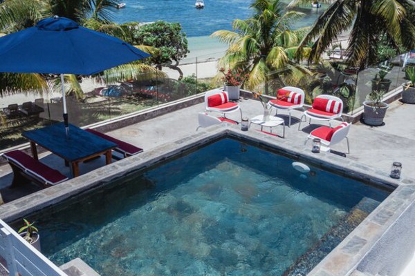 Magnifique Villa (penthouse) sur la plage avec piscine privée - Roches Noires