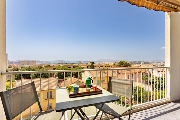 Restful 1 bedroom with AC and sea view terrace - Dodo et Tartine