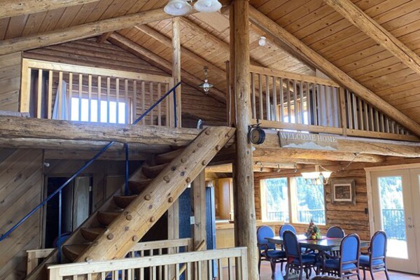 Montana Log Home on Private Acreage with Mountain Views