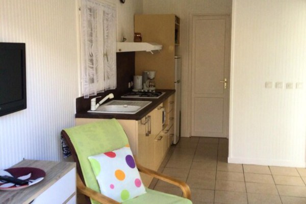 One bedroom house with jacuzzi, furnished garden and wifi at Sainte-Anne
