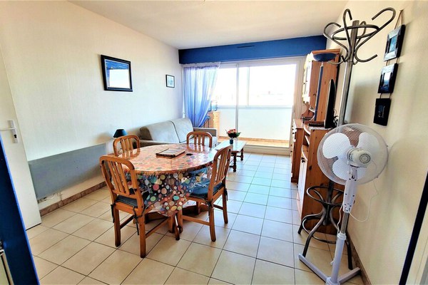 One bedroom appartement with sea view and balcony at Saint-Hilaire-de-Riez