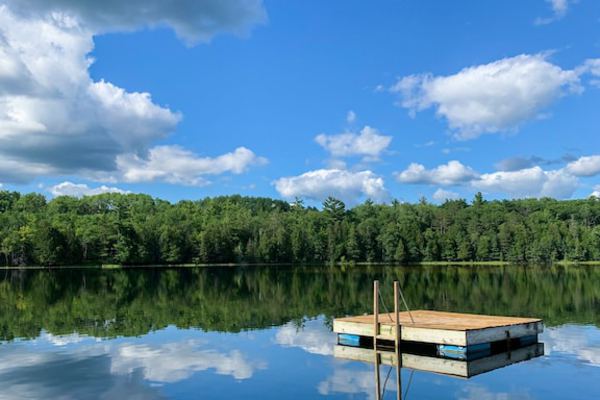 Island Lake Estate: remote waterfront cabin on 17 acres of pristine forest