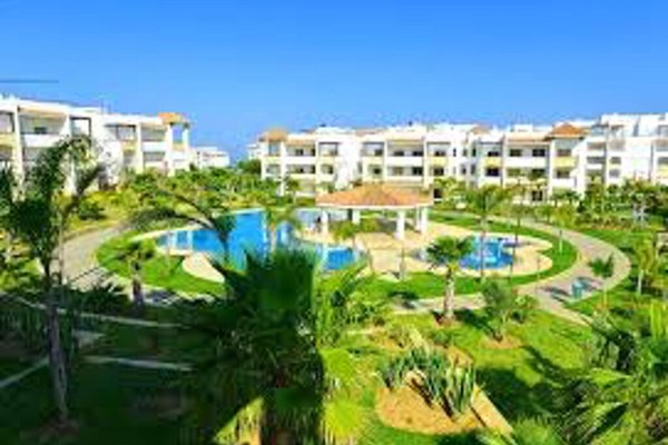 One bedroom appartement at Assilah, 100 m away from the beach with sea view, shared pool and furnished garden