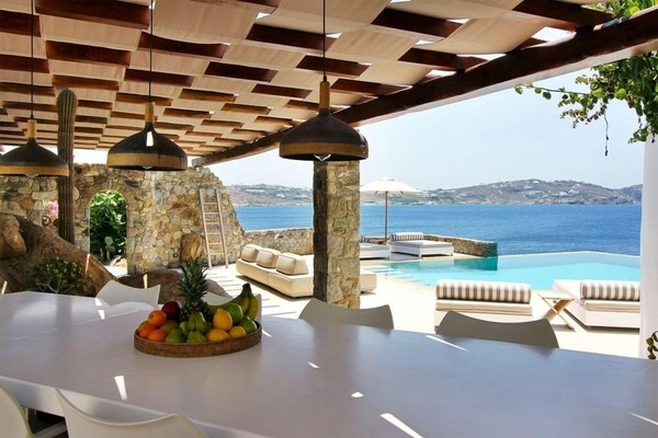 Waterfront luxury villa mykonos