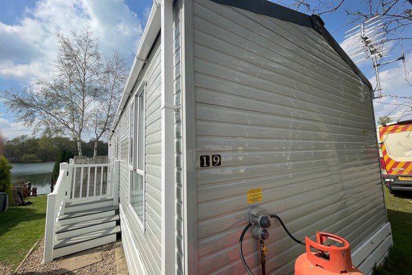 Lakeside Retreat 4 with hot tub, private fishing peg situated at Tattershall lakes holiday park