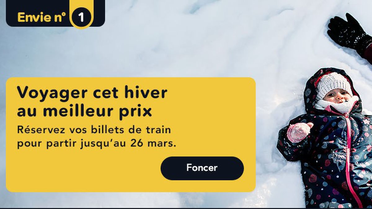 Ouverture des ventes SNCF pour les vacances d'hiver Les bons plans d