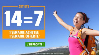 1 semaine achetée = 1 semaine offerte